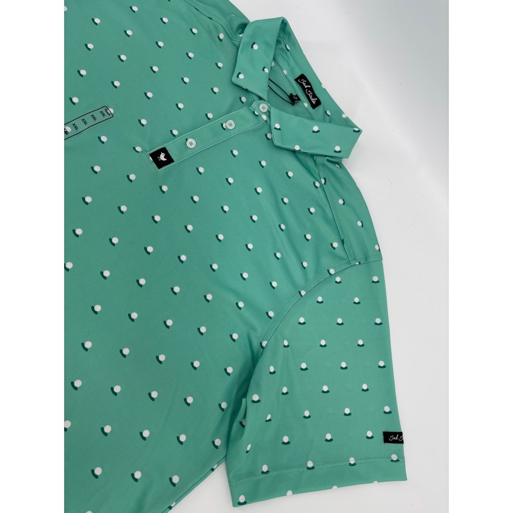 Bad Birdie Aim Point Dusty Jade Golf Pique Polo Shirt Mens XXL BBMP007-875A